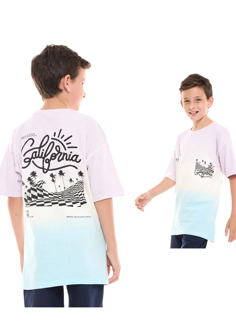 victor and jane Boys Oversized T-Shirt With Big Back Print